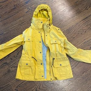 Yellow Burberry Rain Jacket